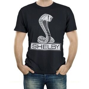 Shelby Cobra‎ Logo Black Men's Tshirt Size Large NWT